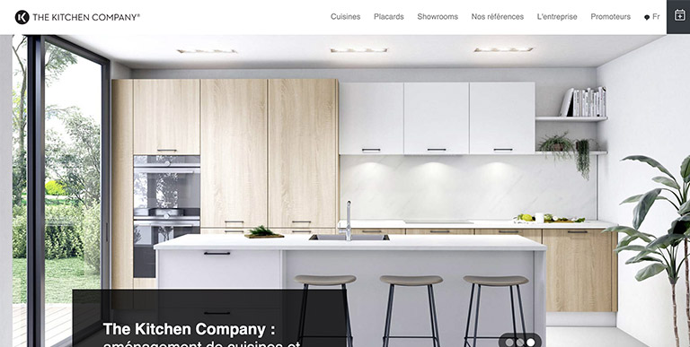 Projet The Kitchen Company WordPress chez Fidelo Web Agency