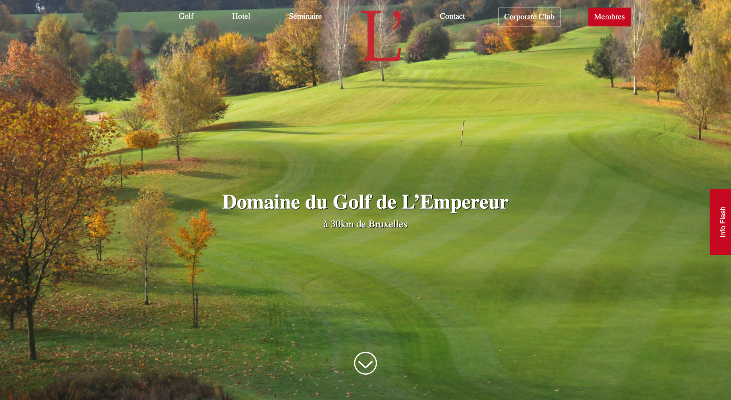 Projet Golf de L'Empereur WordPress chez Fidelo Web Agency