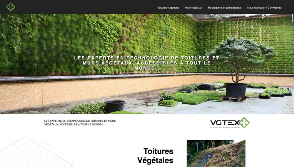 Projet VGTEX WordPress chez Fidelo Web Agency