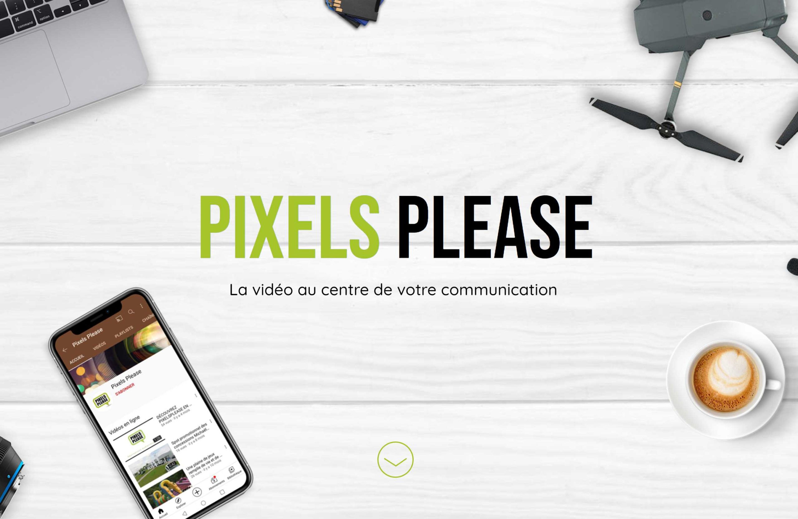 PixelsPlease projet web réalisé par Fidelo